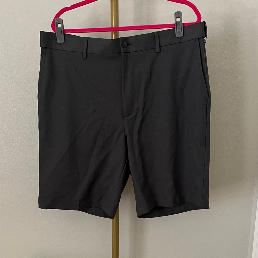 Grand Slam Men's Sleek Gray Flat Front Shorts